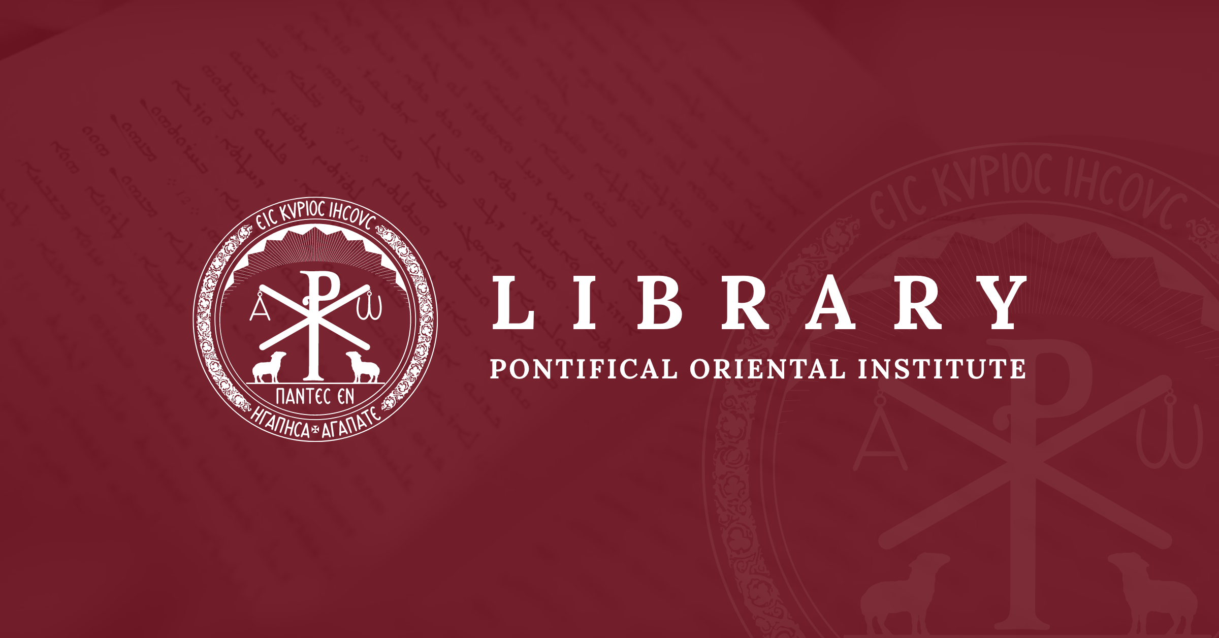 Home Pontifical Orientale Institute Library Pontifical Orientale